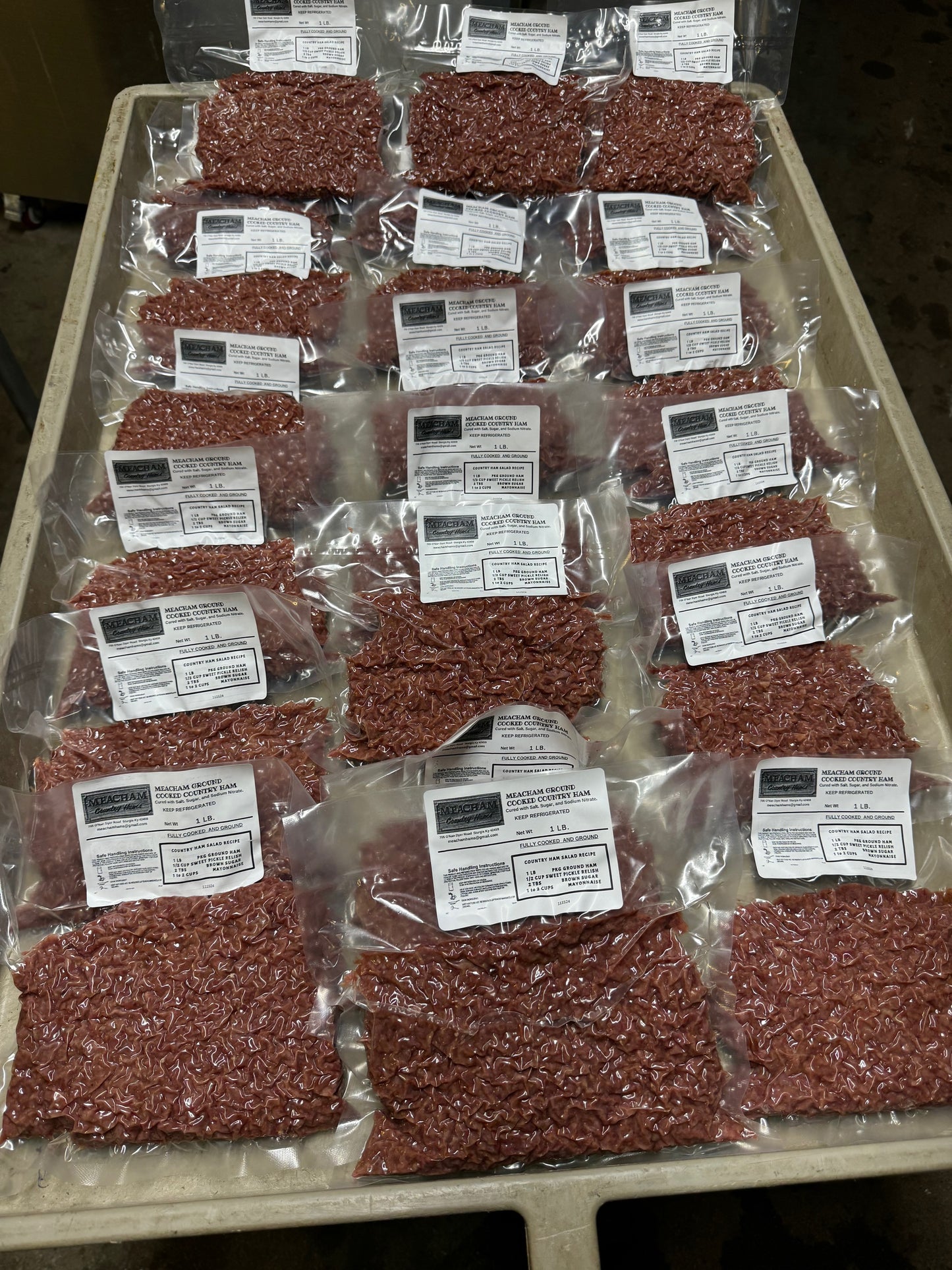 NEW FOR 2024! M501 GROUND COOKED COUNTRY HAM 16 OZ PKG