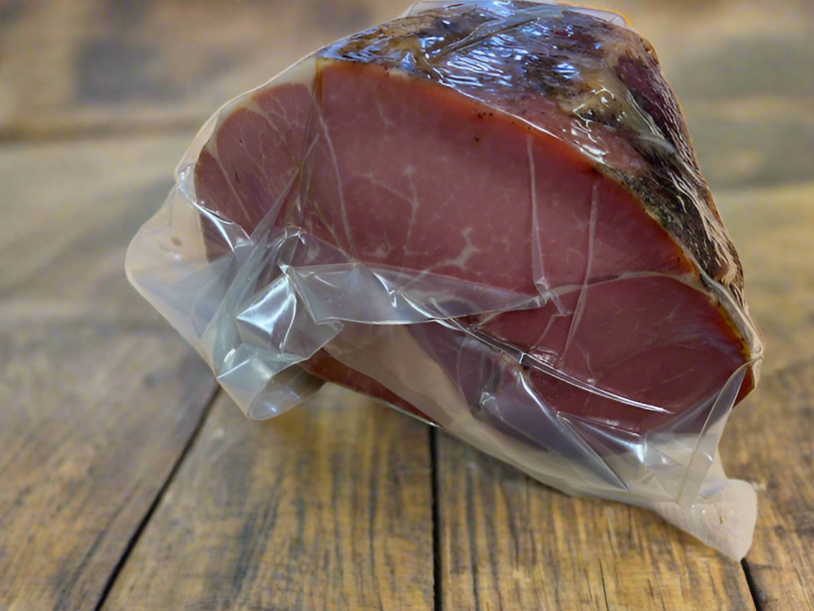 M204 Meacham Half Country Ham Custom Cooked 4 to 6 lb.   Not sliced.