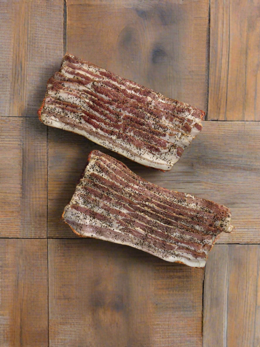 M304 Meacham Pepper Bacon   Sliced Two 1 # pkg.