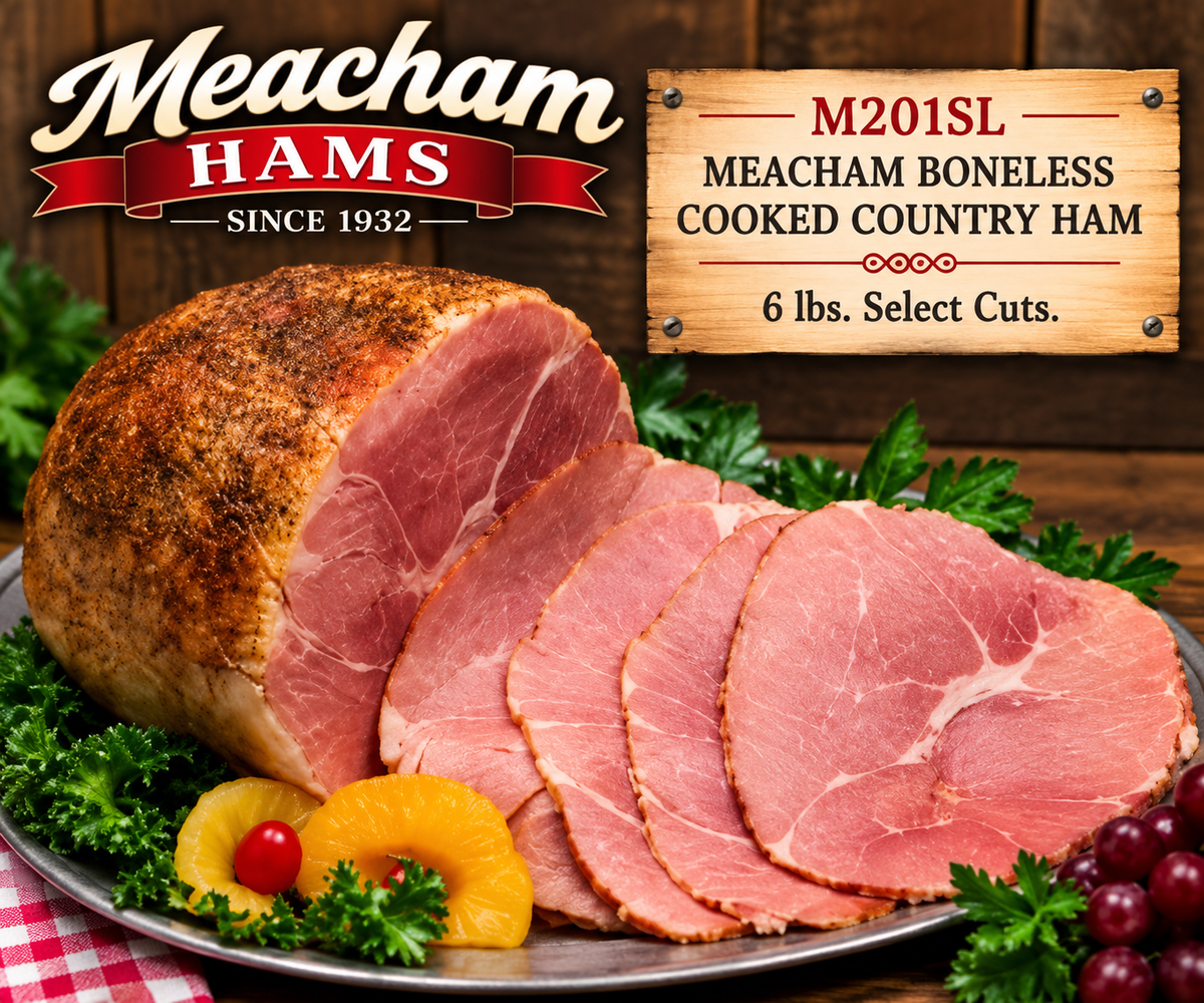 M201SL Meacham Boneless Select Cuts  Cooked Country Ham   SLICED