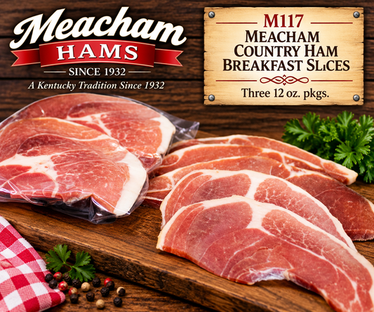 M117  Meacham Country Ham Breakfast Slices TWO 12 oz pkgs