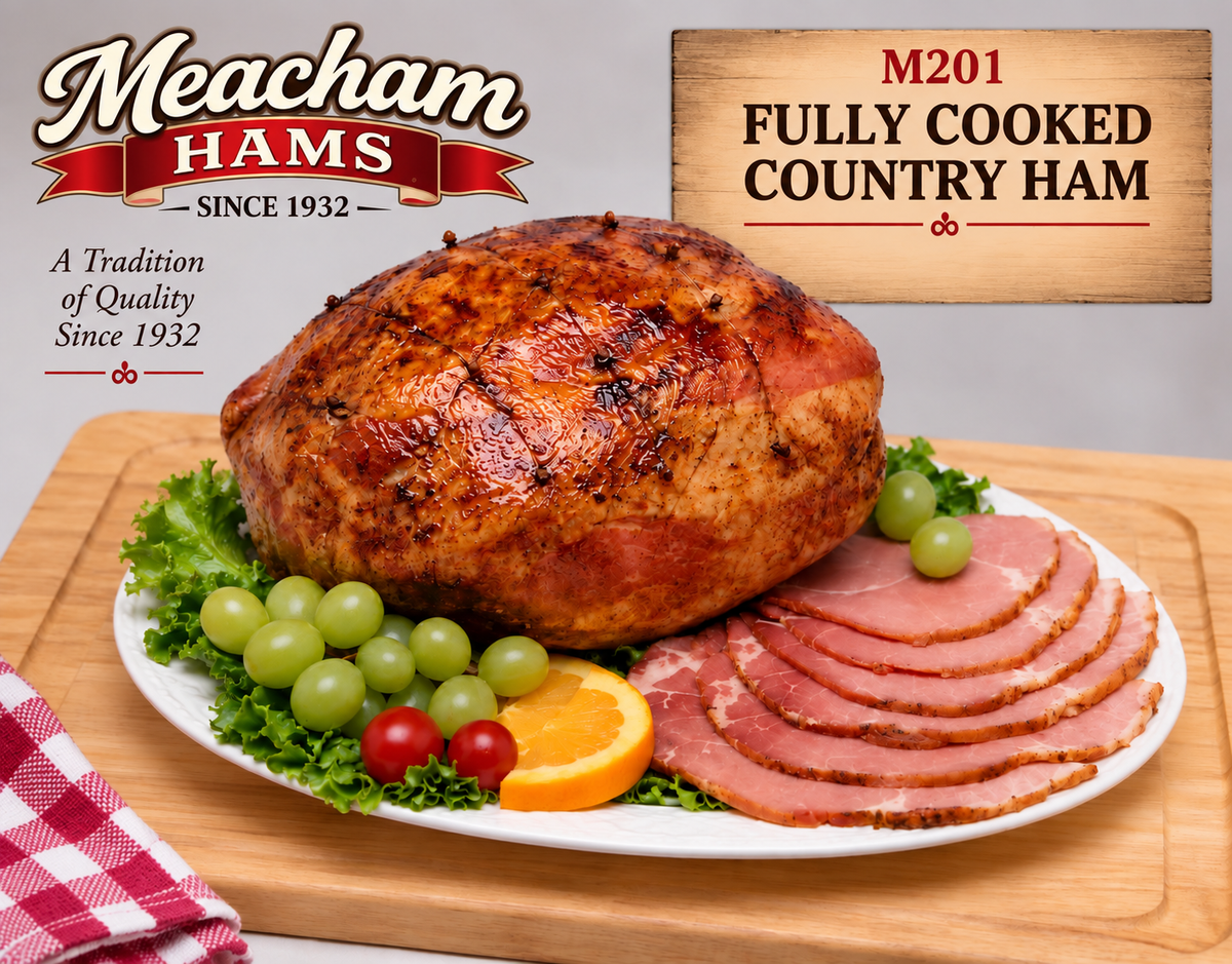 M201 Meacham Boneless Whole Custom Cooked Country Ham