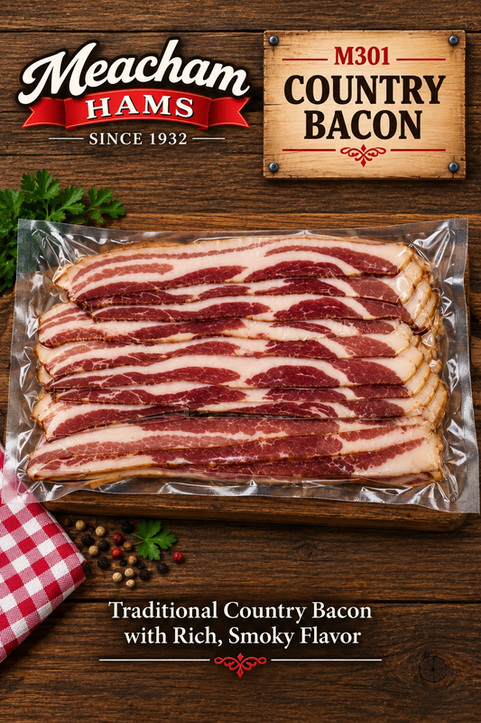 M301 Meacham Original Country Bacon  Sliced  Two 1 # pkg.
