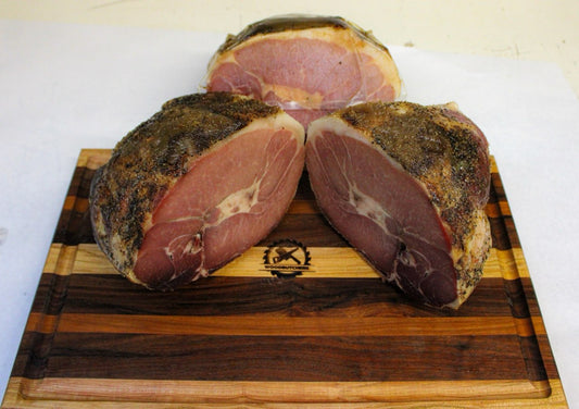 M204 Meacham Half Country Ham Custom Cooked 4 to 6 lb.   Not sliced.