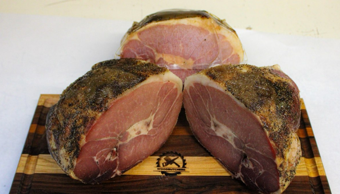 M204 Meacham Half Country Ham Custom Cooked 4 to 6 lb.   Not sliced.